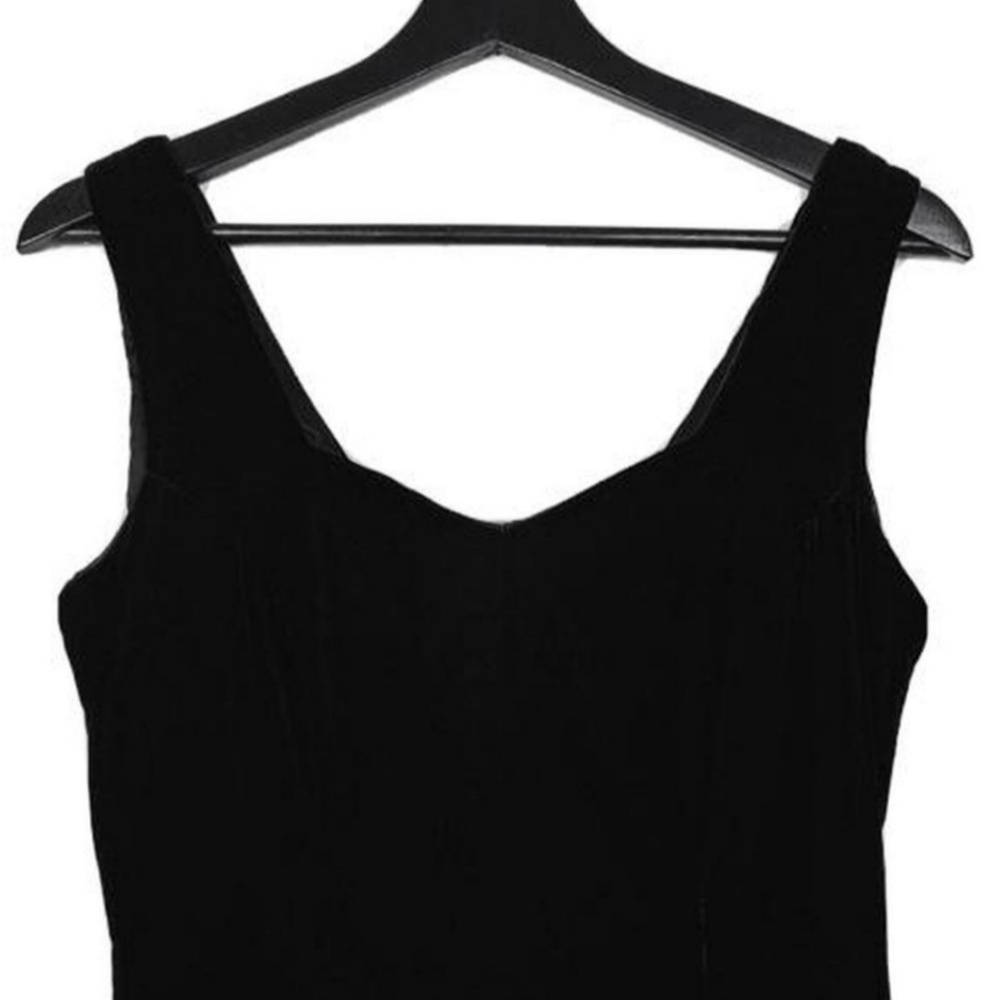 🖤SOLD🖤 Vintage sexy goth velvet 90s bustier mini dress le chateau y2k - Picture 7 of 15